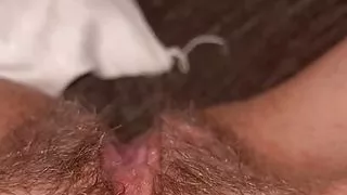 Homemade pussy playing with vibrator