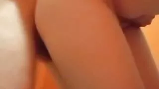 Cumshot on Stepmom's back in the Changing Room of the Water Park
