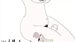 Lady with moving tattoos