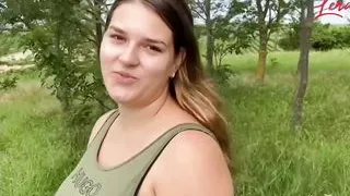 Lena Lust - Outdoor Masturbation and Pee