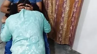 The tutor explained to his student how to solve a math problem video with hindi voice