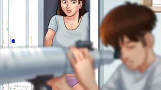 What are you watching here anon. Mr Johnson all sex scenes part one. Summertime saga Game