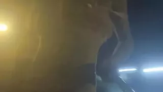 Astrid Apathy sissy Chastity by the highway