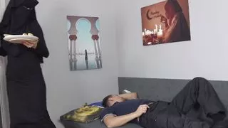 Hot wife in niqab needs hard cock