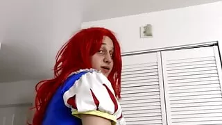 Kinky Elis Ataxxx wears a princess dress and shows his ass