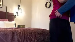 curvy milf in pink satin skirt and top gets a juicy creampie - projectsexdiary