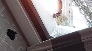 Pretty pink toes. Sexy little feet POV as I fuck her close up