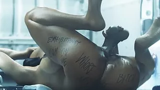 Zmsfm & Lm19 Hot hard sex intense fucking tight pussy gaping swallowing huge dildo sweet tasty slut masturbating hard intense