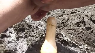 Ass on the rocks - Part 2 - With Cumshot