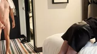 Latina maid gets screwed by guest in a Spanish hotel
