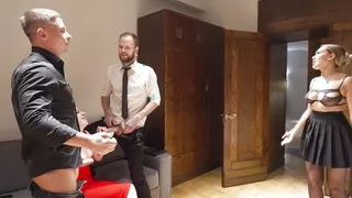 A huge orgy of students!