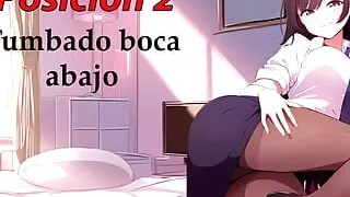 Spanish anal JOI. Top best anal positions.