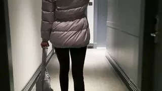 Stepmother and stepson share a bed in a hotel room