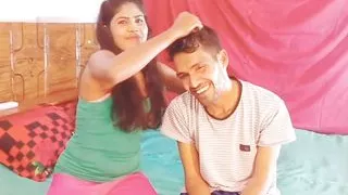 Cute Step Sister with big Tit watching fucked and covered