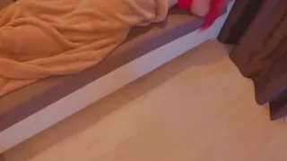 My Girlfriend's Friend Stayed with Us for a Sleepover but Got a Creampie in Her Ass