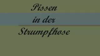 Pissing in pantyhose