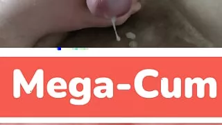 So much sperm has never squirted out of my cock