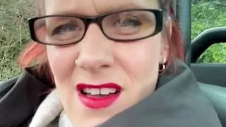 Car park orgasm at the supermarket