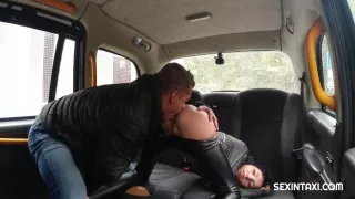 Sexy Student Pays For The Taxi Ride With A Hot Cock Ride With Steve Q