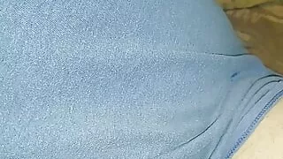 Masturbating with the view between the legs