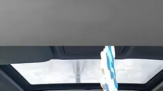 Arab flashing public parking