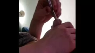 Krysatall Cox using sounding rods