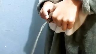 boy pissing in pajamas