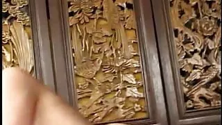 Dude eats long-haired brunette's pussy then mounts her ass from behind