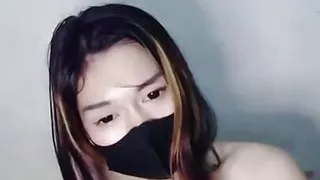 This chick isn't satisfied with being fucked, instead, she masturbates