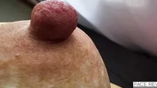 My step dad didn't expect that I have such a big nipples! Now he plays them every morning????