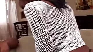 Only when her pretty face is covered with delightful cum can the milf be happy