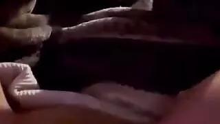 Black Dildo Pussy Playing