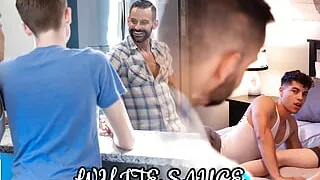 White Sauce - David Benjamin Has His Stepson Jordan's Friend Over for Dinner and Some Studying Anatomy - David Catches Them