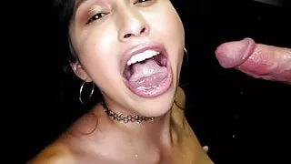 Bombshell Blonde Gets On Her Knees To Sucks Some Dick