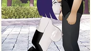 Demon Slut Raven Gets Her Slutty Throat Used & Ruthlessly Fucked by a Huge Cock