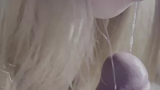 Evening gentle sex, blowjob, handjob, footjob