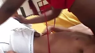 Seeking retaliation the naughty black milf with big tits sucks and fucks her fuck buddy