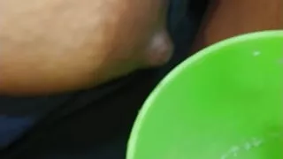 Desi MILF Wife Sucking Millk on Her Bobs by Her Husband