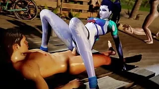 Widowmaker Sex on the Beach - Overwatch Porn Parody