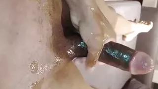 Oil masturbation compilation