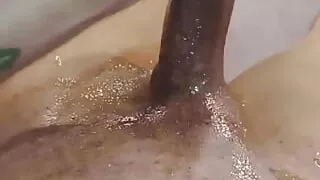 Big dick totally drenched in body oil and hot masturbation - POV