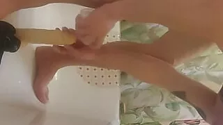 Anal play with toys from a sex shop