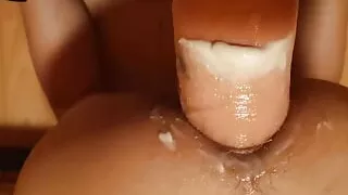 Wife Dildo and Fisting Husband