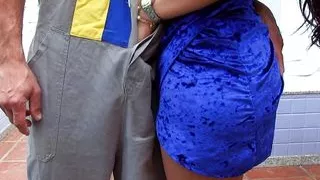 Hot Tranny Giovana Portylla Fucks The Pool Boy and Creampies His Ass