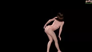 A teen girl giving Sexy Poses - Animated 3d porn