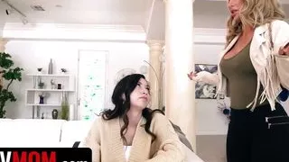 Hot Step-mom Pays Debt By Offering Her Wet Pussy As Payment - PervMom