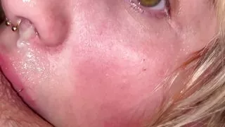Petite Blonde Girl Likes to get face Destroyed