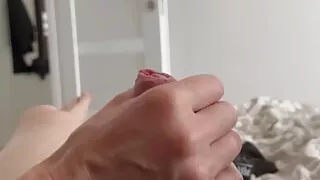 Playing with mine and jerking it off