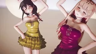 Mmd R-18 Anime Girls Sexy Dancing (clip 44)