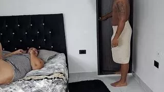 I Wait for My Stepson to Get Out of the Shower, I Want Him to Fuck Me in His Room